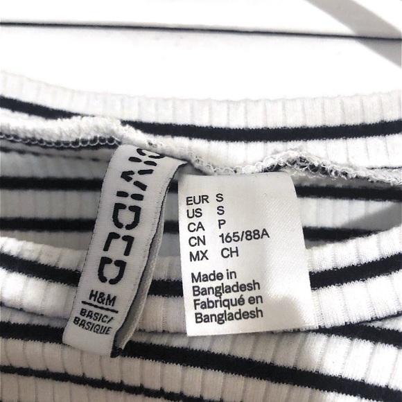 Black & White Striped Crop Top - Picture 2 of 2